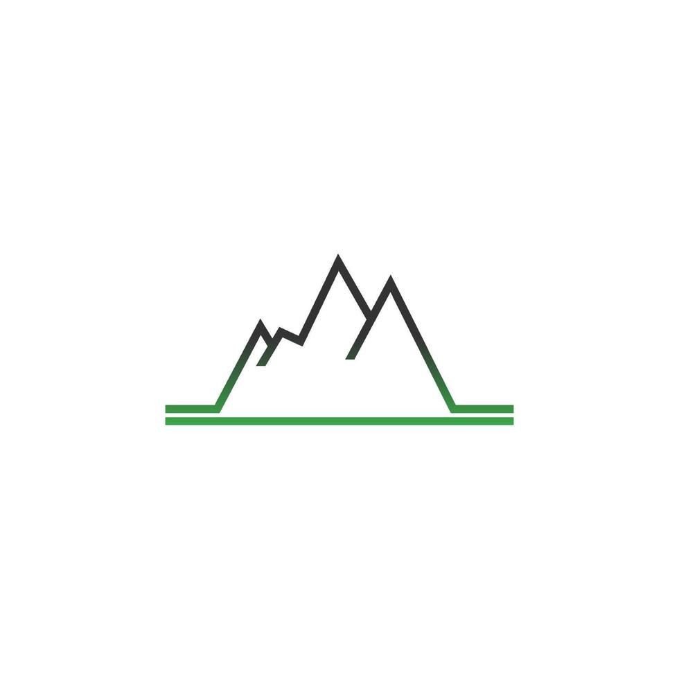 Mountain icon logo design vector illustration