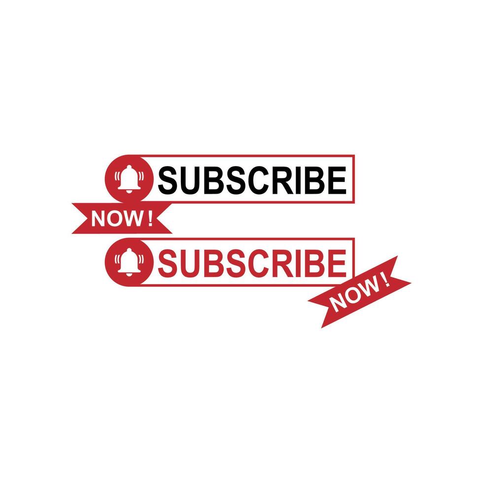 Subscribe now icon logo button template vector