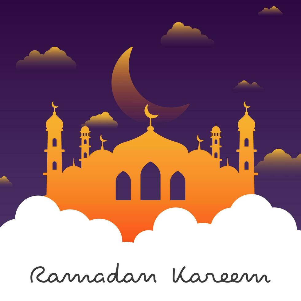 Illustration vector graphic of Ramadan Template. Perfect for Ramadan design, template, layout.