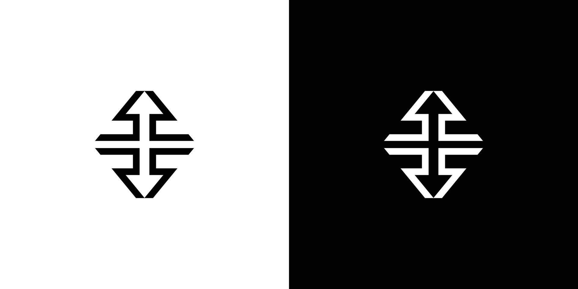 Unique and attractive initial letter R logo design vector