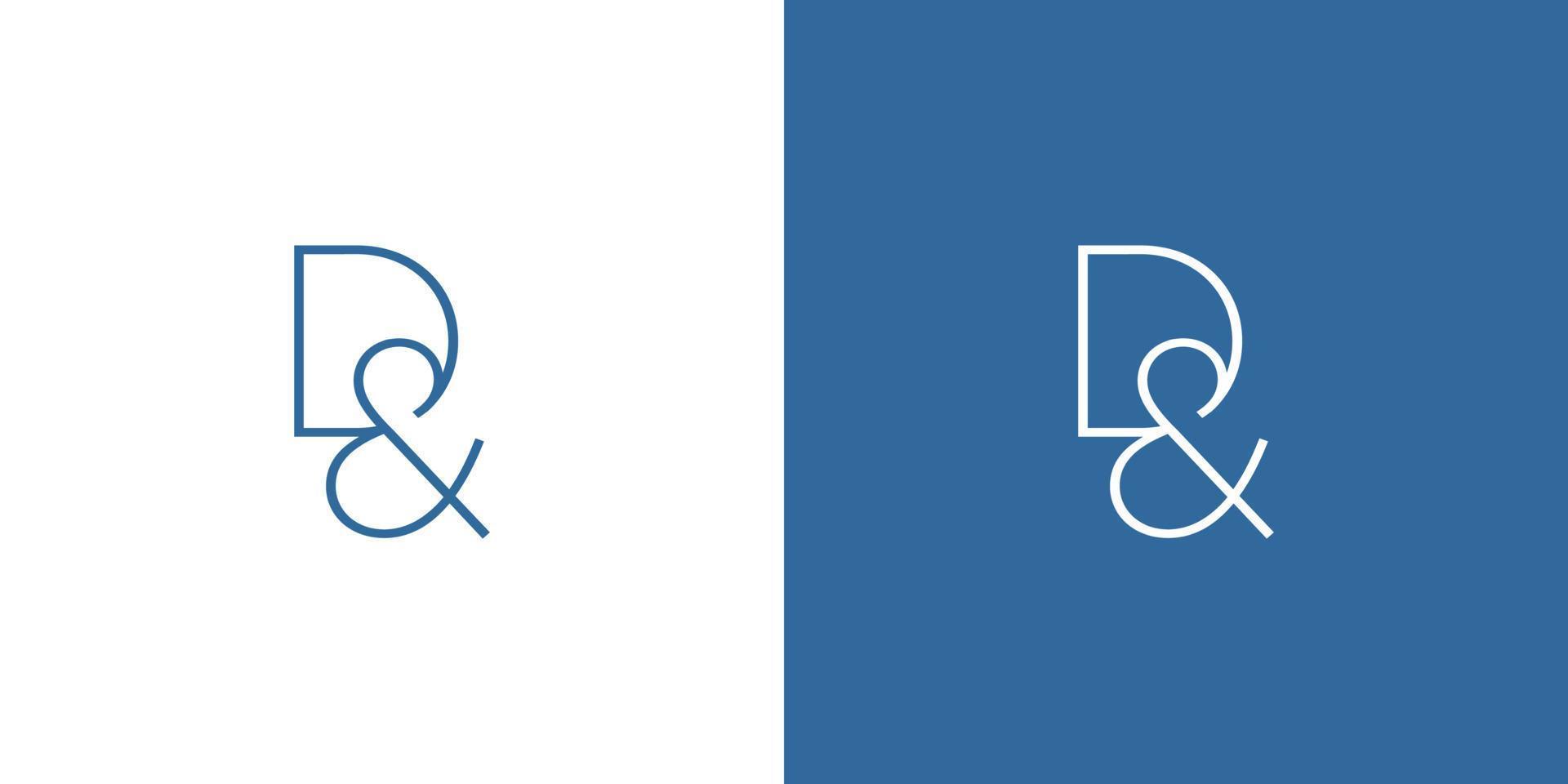 Unique and attractive initial letter D logo design vector