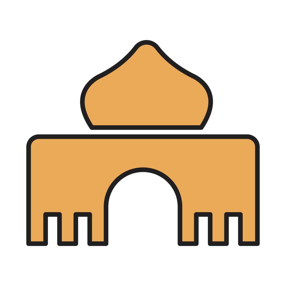 masjid icon for website, presentation symbol editable vector
