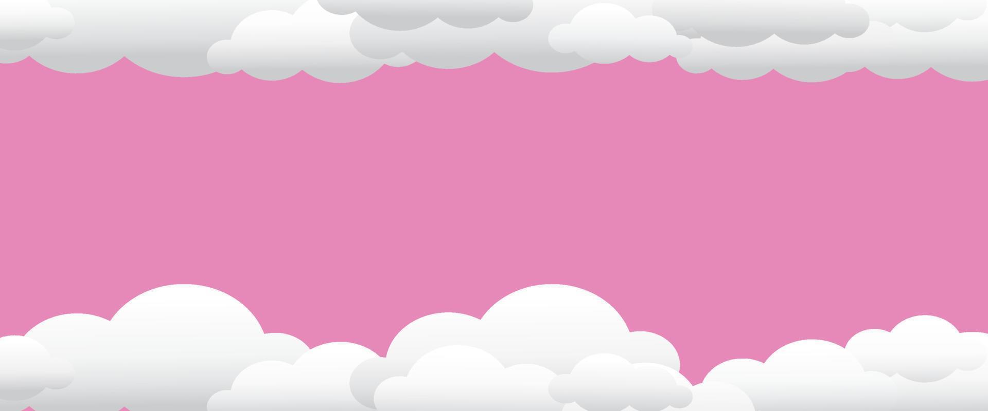 Vector abstract cloud background for text on blank background and copy space with fun design style