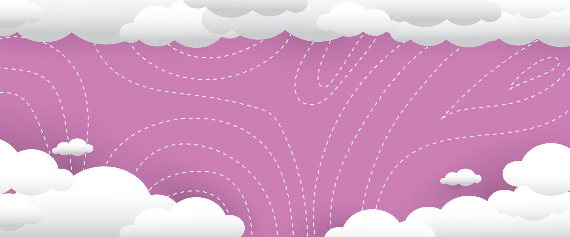 fondo de nube abstracto vectorial para texto sobre fondo en blanco y espacio de copia con un estilo de diseño divertido vector