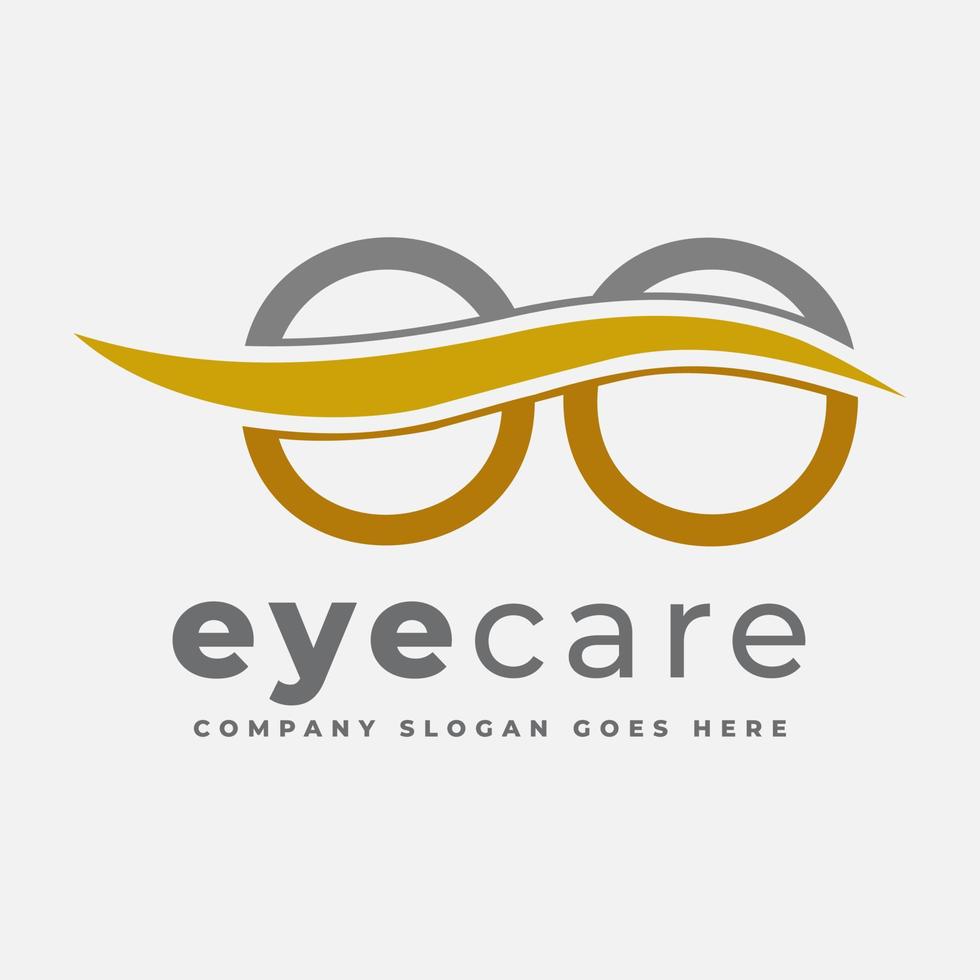visión - logotipo de cuidado de los ojos vector