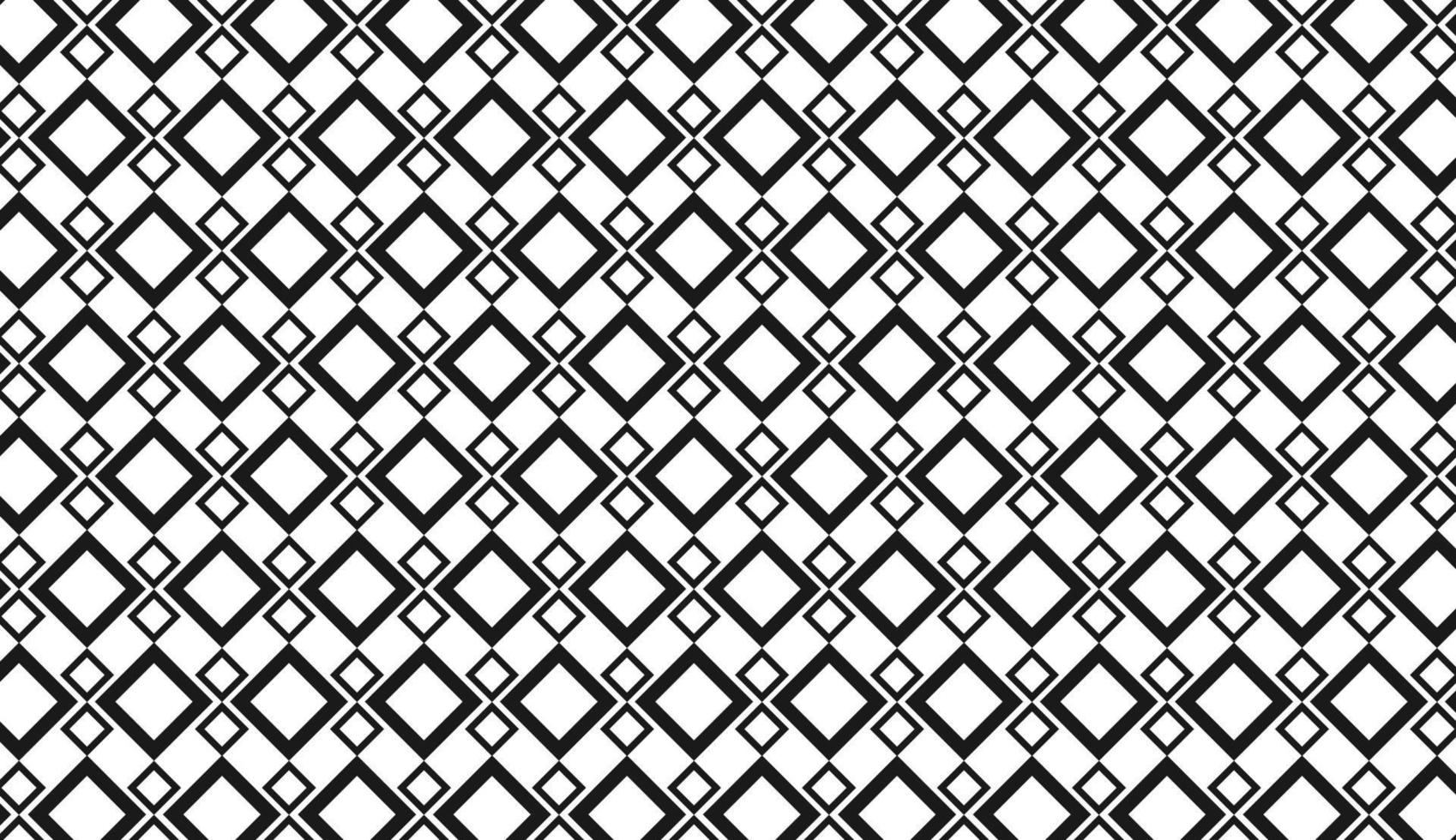 Seamless pattern. Black and white rhombus motif. Minimalist pattern design. Can be used for posters, brochures, postcards, and other printing needs. Vector illustration