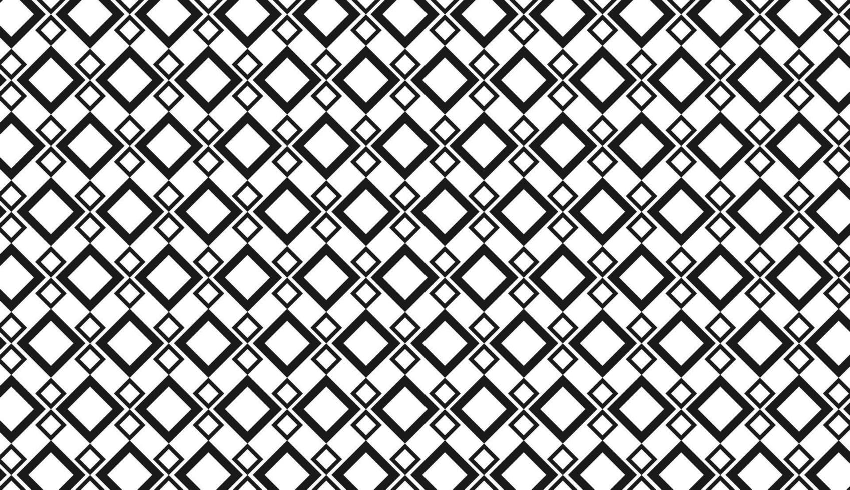 Seamless pattern. Black and white rhombus motif. Minimalist pattern design. Can be used for posters, brochures, postcards, and other printing needs. Vector illustration