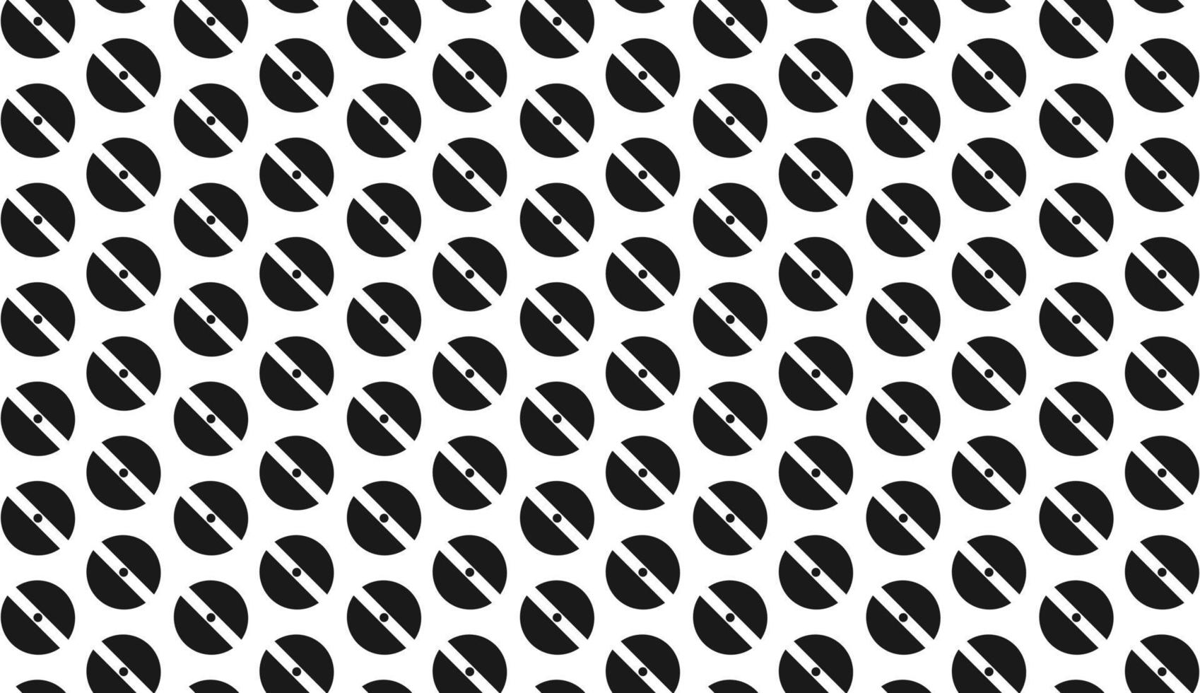 patrón sin costuras motivo de círculo punteado en blanco y negro. diseño de patrones simples. se puede utilizar para carteles, folletos, postales y otras necesidades de impresión. ilustración vectorial vector