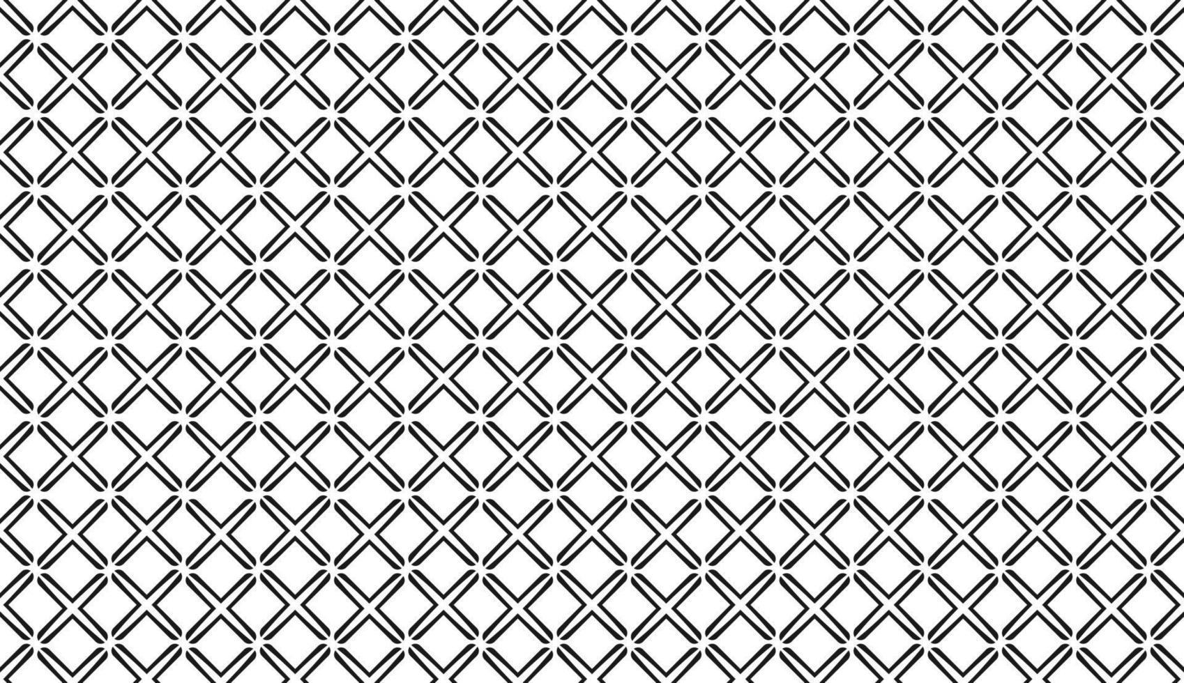 Seamless pattern. Black and white cross pattern. Simple pattern design. Can be used for posters, brochures, postcards, and other printing needs. Vector illustration
