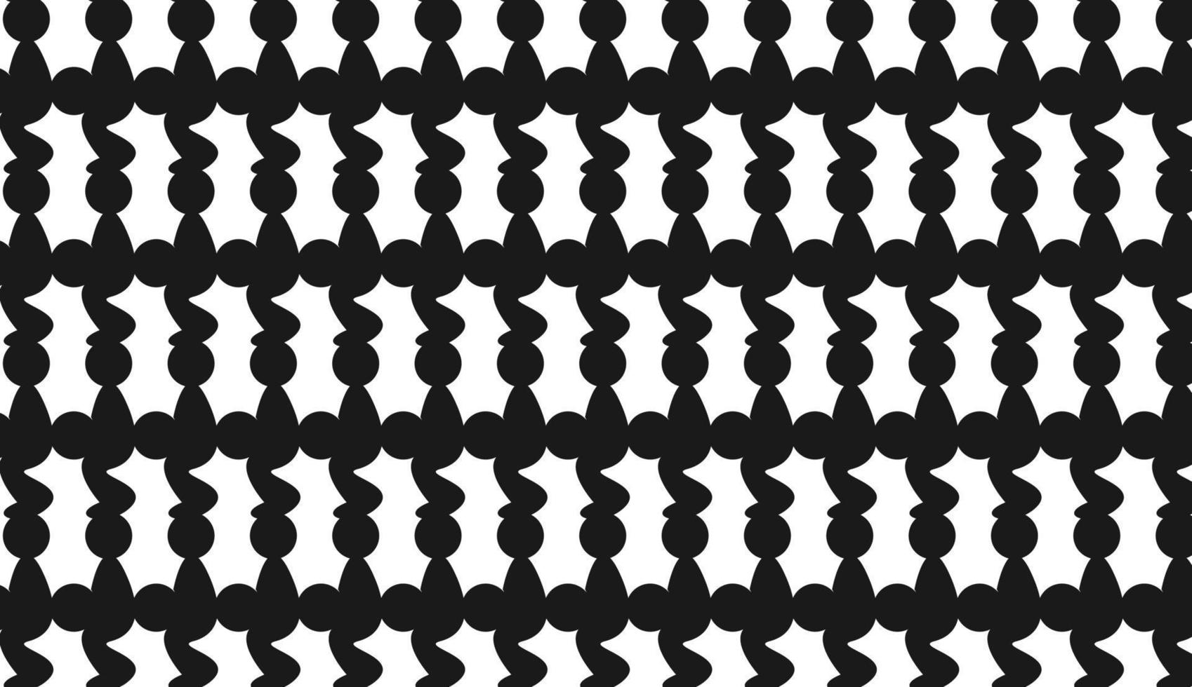 Seamless pattern of circles and wavy lines. Modern style pattern design. black and white pattern. Can be used for posters, brochures, postcards, and other printing needs. Vector illustration