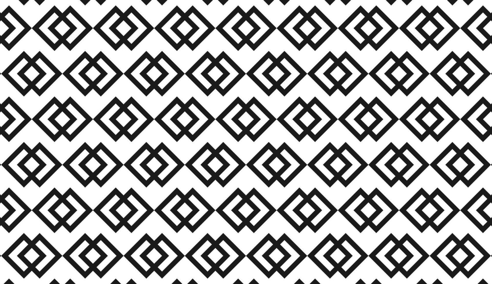 Seamless pattern. Black and white repeating chevron and rhombus motif. Minimalist simple pattern design. Can be used for posters, brochures, postcards, and other printing needs. Vector illustration