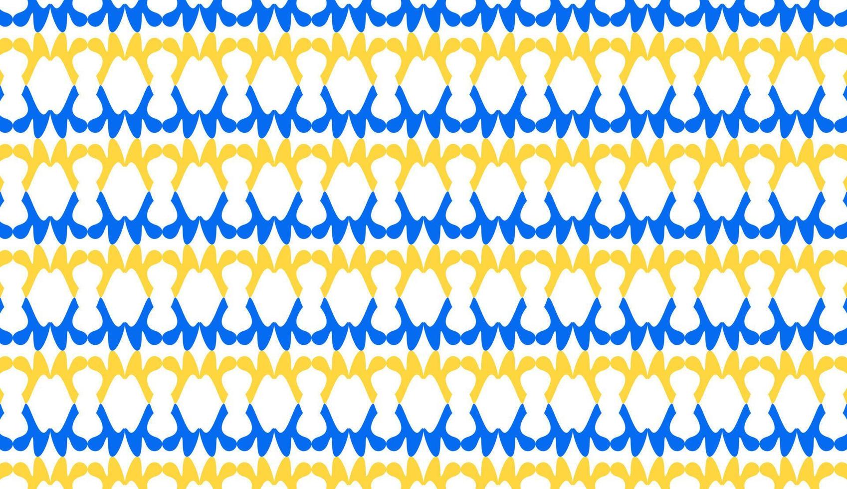 Minimalist seamless pattern in blue and yellow colors. Simple repeating pattern design. Can be used for posters, brochures, postcards, and other printing needs. Vector illustration