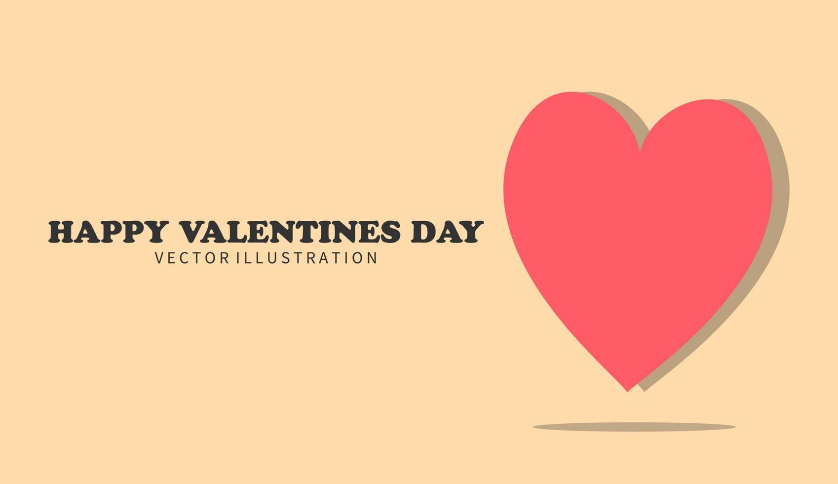 Happy valentines day. Vector illustration