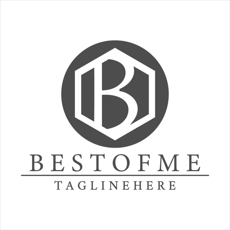 Logo from letter b. Vector design for company, brand, esport