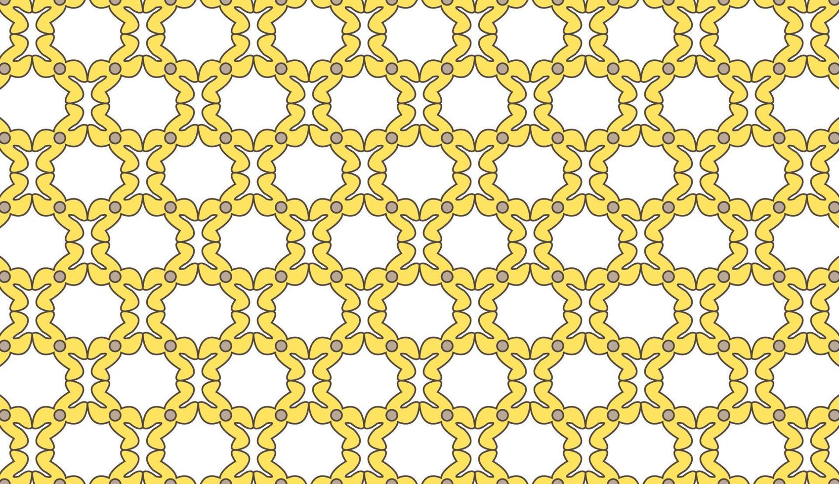 Net seamless pattern. Yellow net motif. Minimalist pattern design. Can be used for posters, brochures, postcards, and other printing needs. Vector illustration
