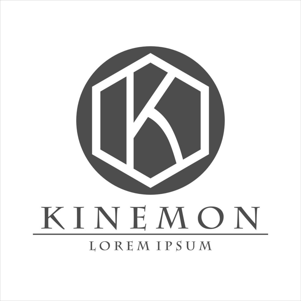 logotipo de la letra k. diseño vectorial para empresa y marca vector