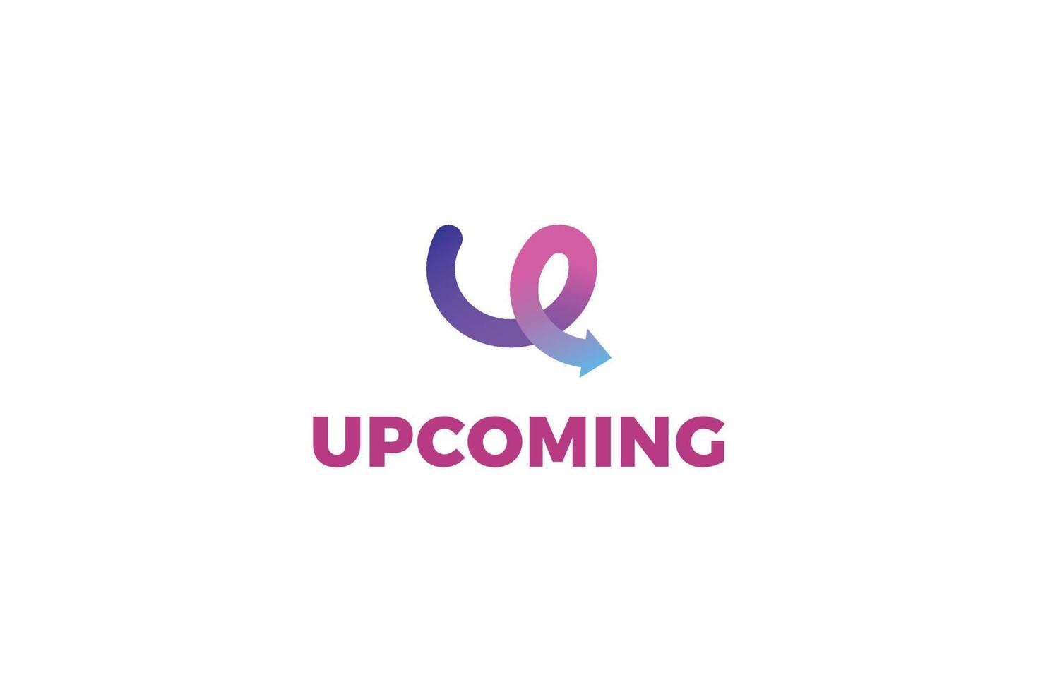 Letter u creative pink company logo vector