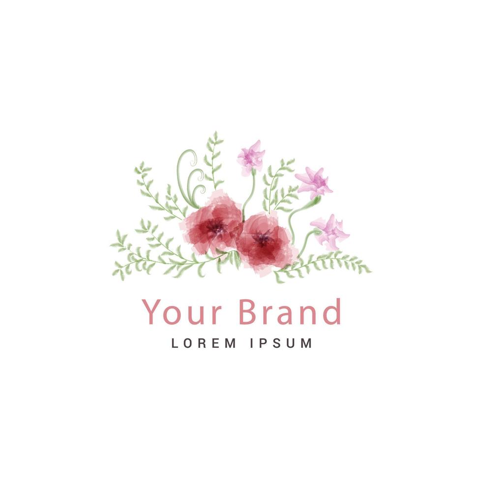 Beautiful flower and floral design vector