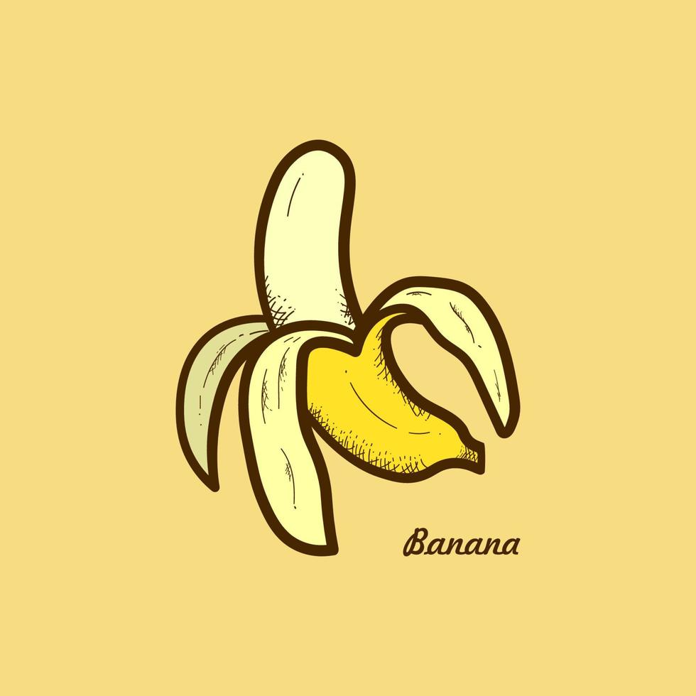 Bananas fruit vector, Hand drawn. Vector illustration eps.10