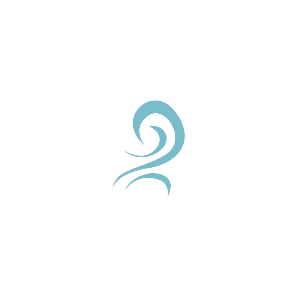 Wind icon logo design template vector