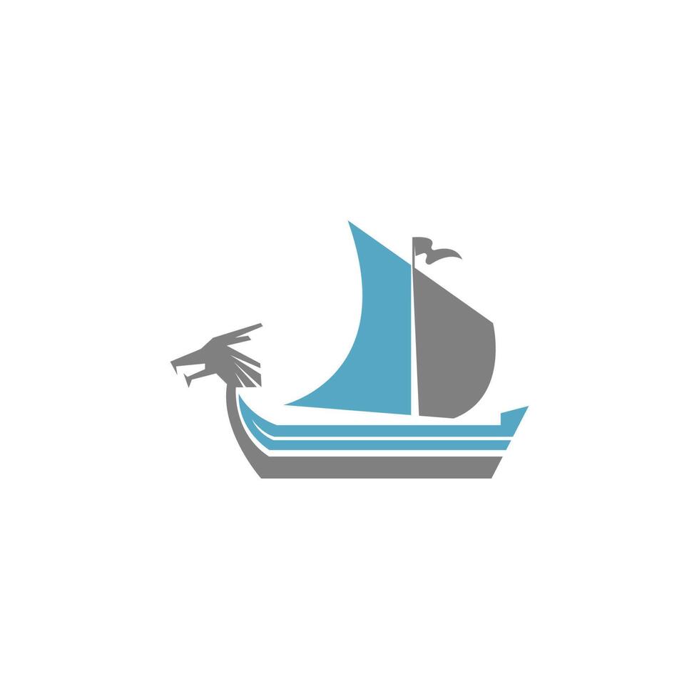 Sailboat logo icon design vector illustration