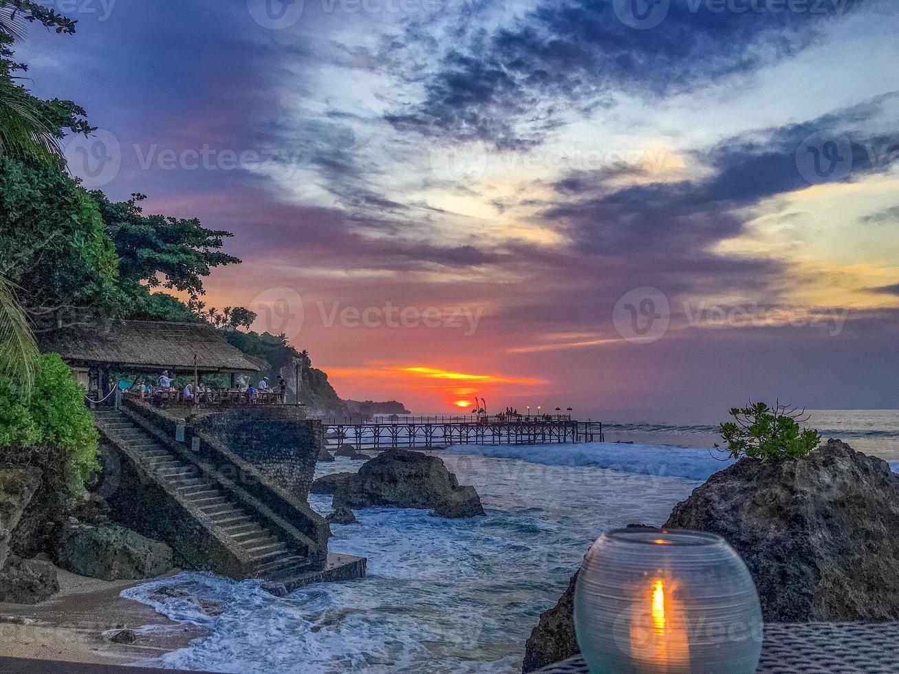 Bali island top view photo