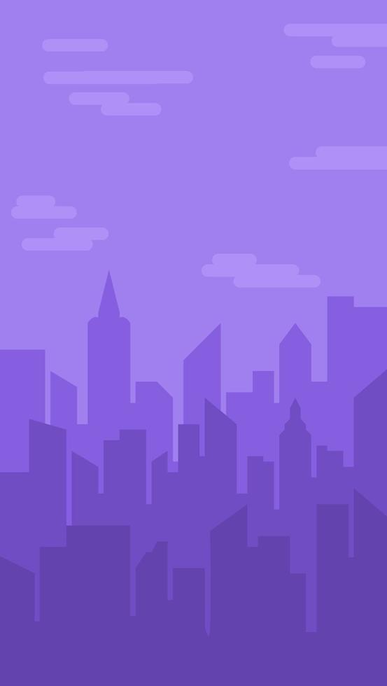 City scenery background vector