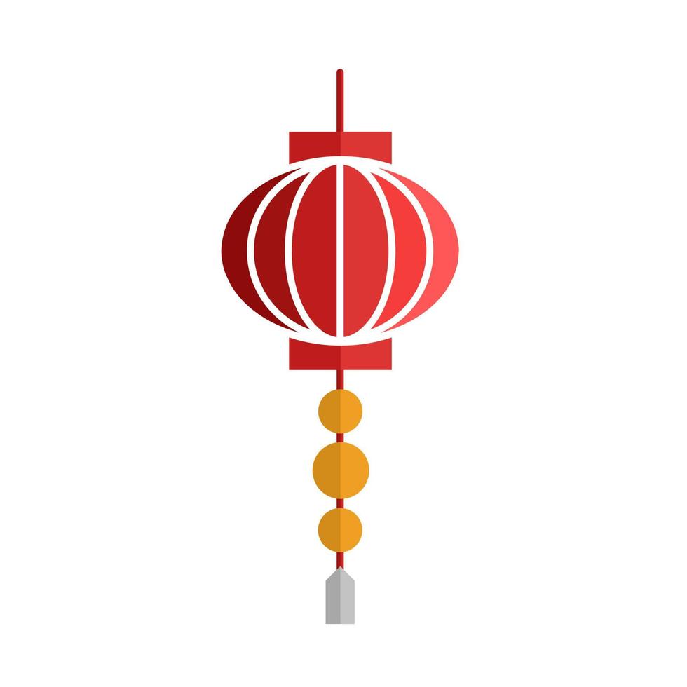Chinese lantern icon vector