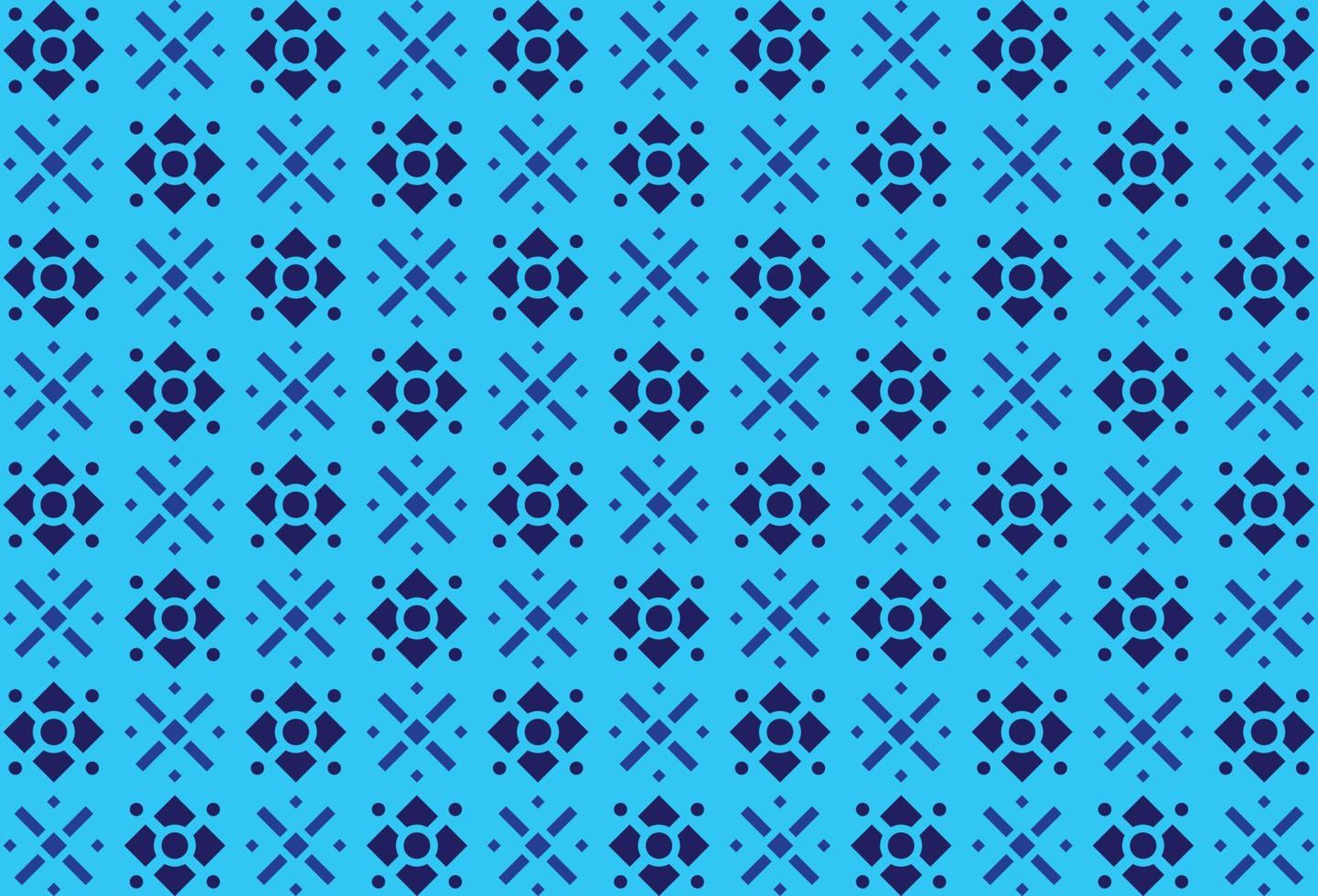 Abstract blue geometric shapes seamless pattern vector