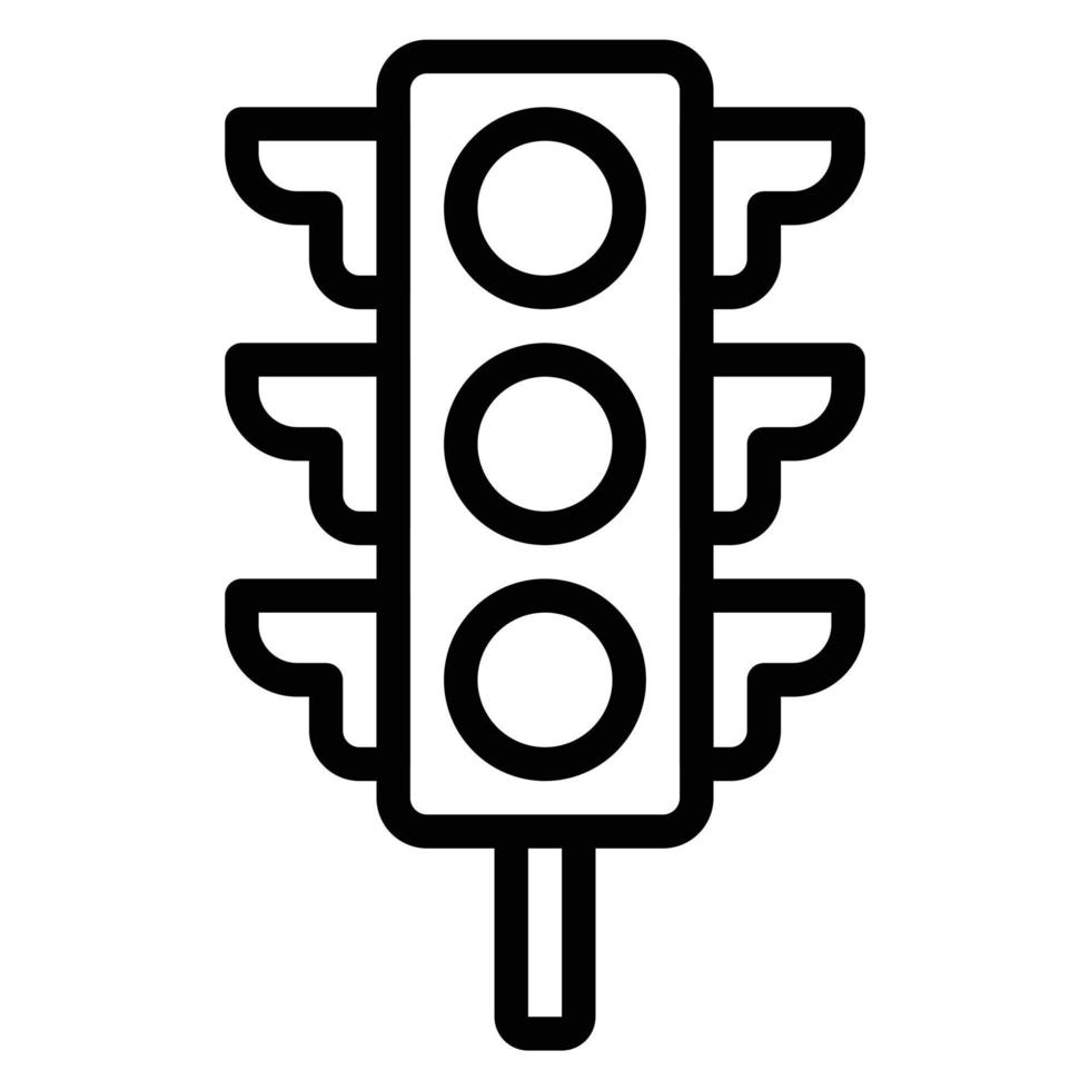 icono de semáforo simple, editable, 48 píxeles vector