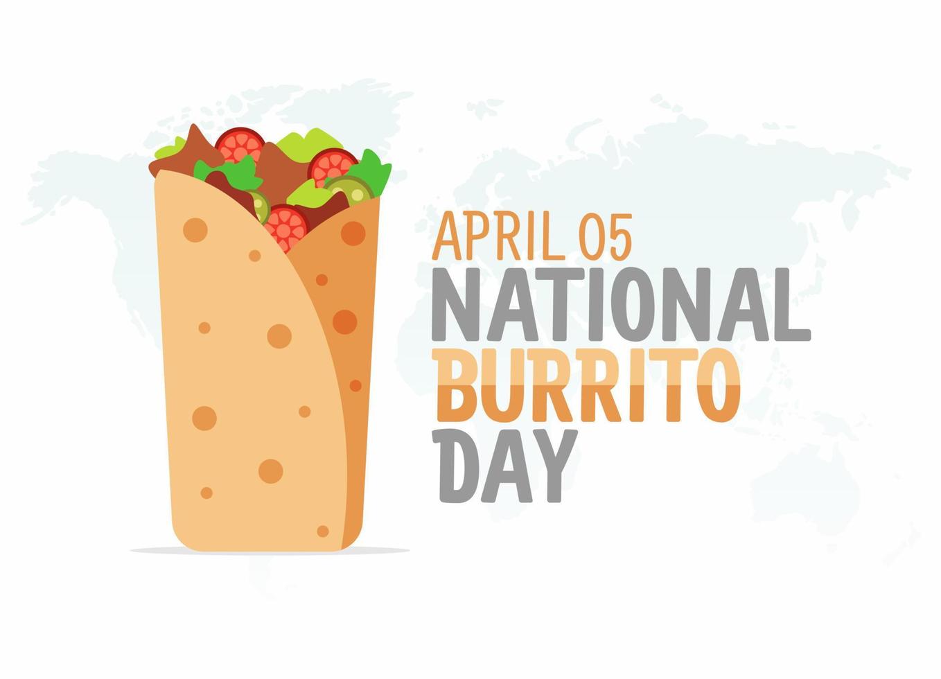 vector graphic of national burrito day good for national burrito day