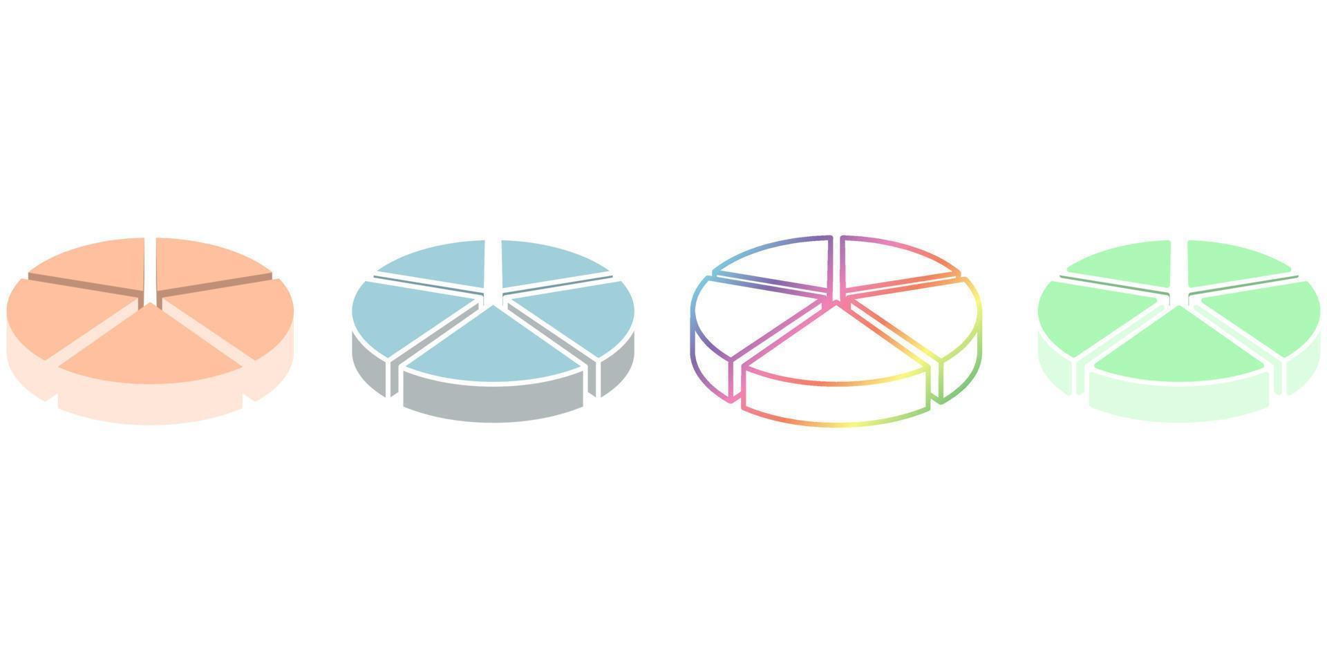 Infographic Element. Pie Chart Design set. vector