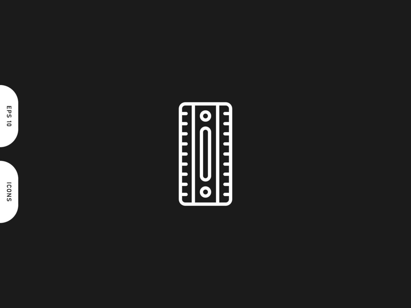 Roller icon line free vector