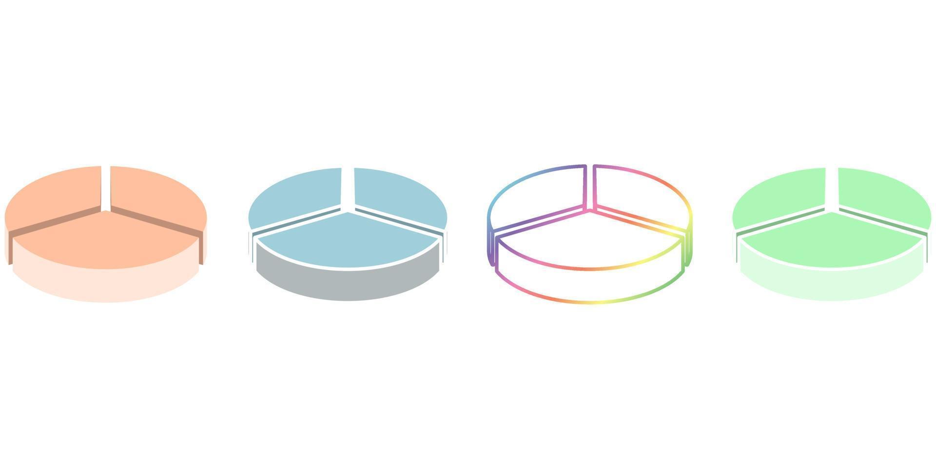 Infographic Element. Pie Chart Design set. vector