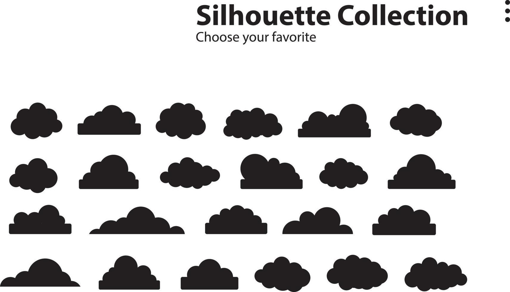 cartoon clouds collection set background flat gradient vector ...