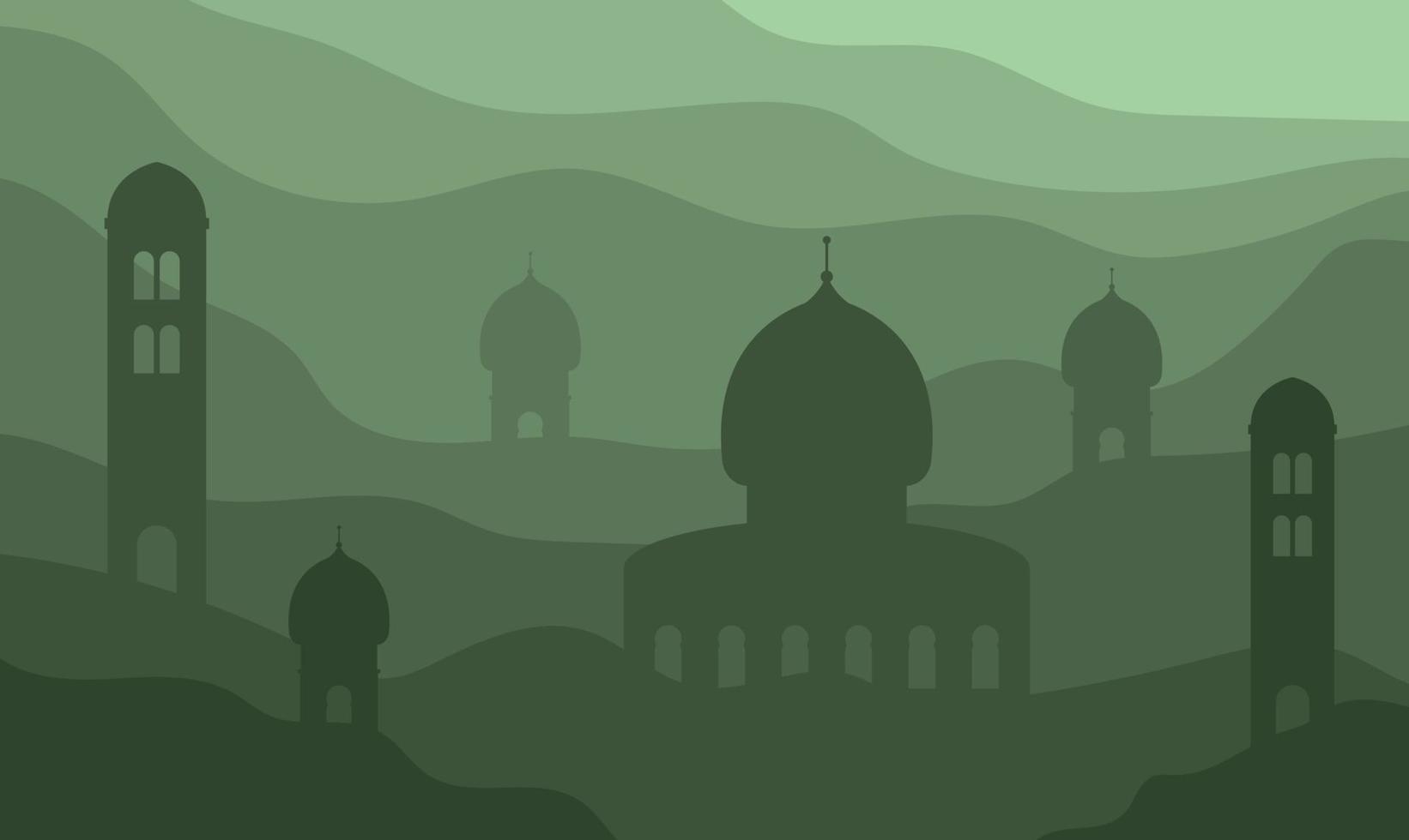 Realistic ramadan kareem flat eid al-fitr illustration mubarak wallpaper hari raya aidilfitri vector