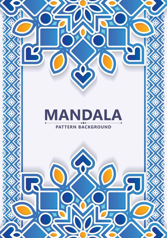 Colorful decorative mandala background vector