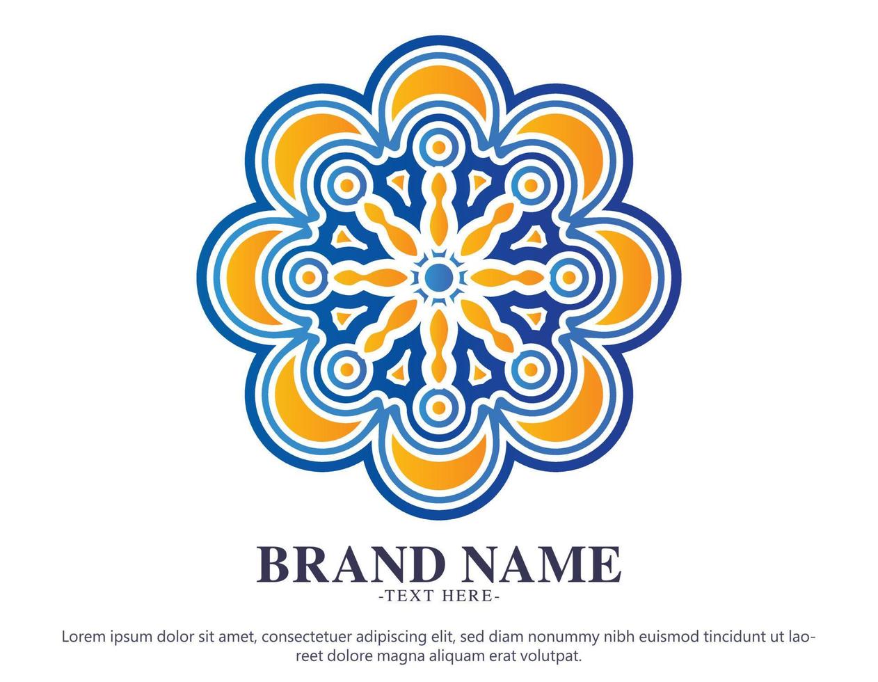 Colorful art logo design template vector