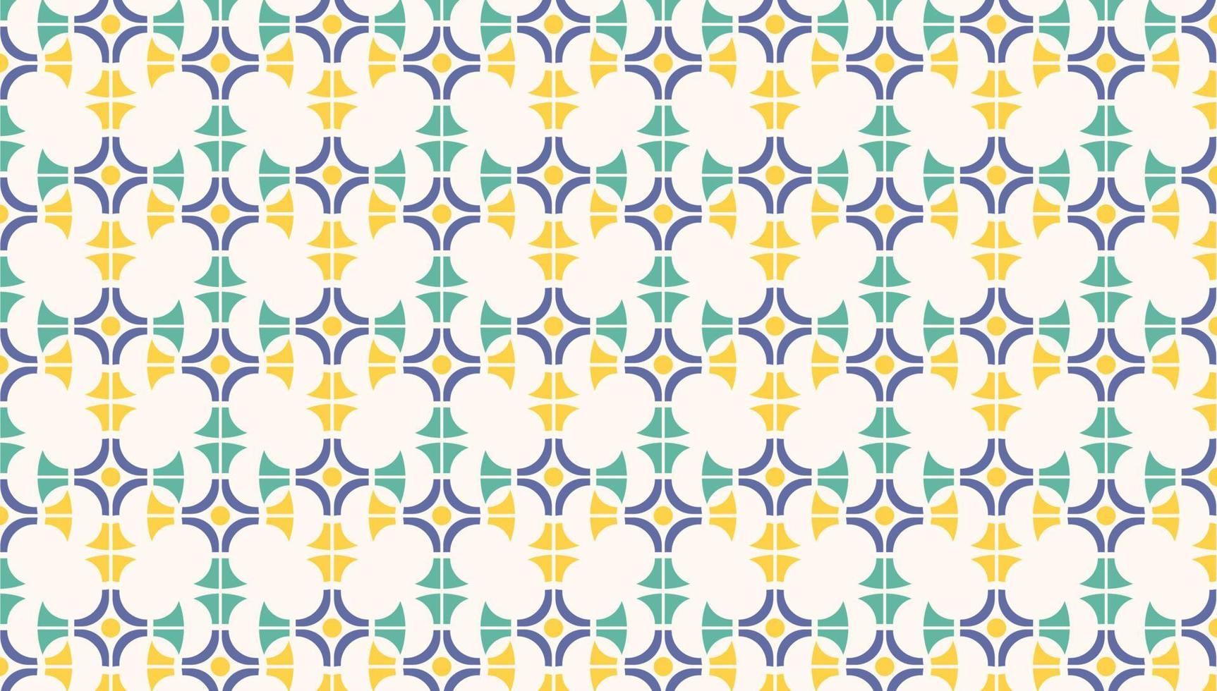 Colorful abstract geometric pattern design vector