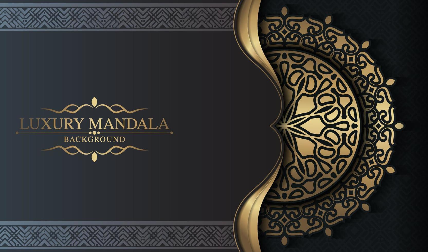 Fondo de mandala ornamental de lujo con estilo de patrón oriental islámico árabe premium vector