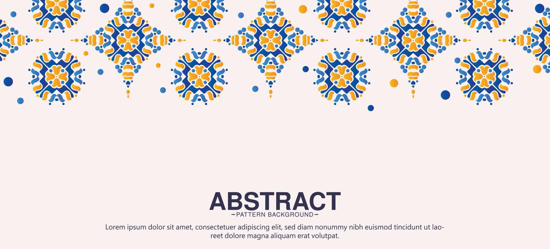 colorful ornament pattern design background vector