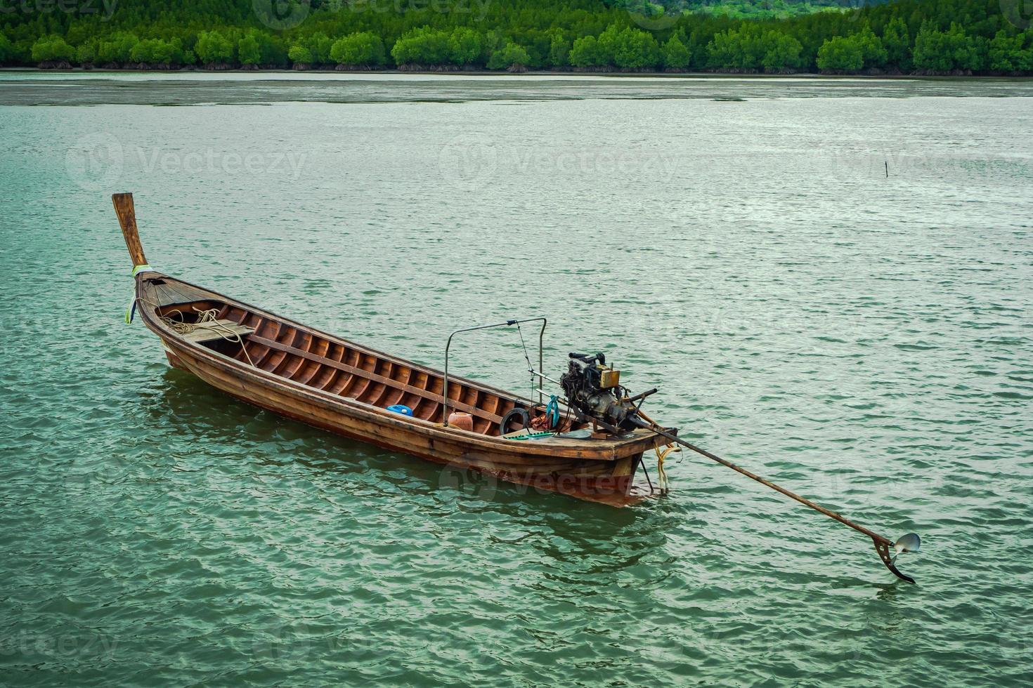 landscape  sky  with Small Fishing Boats in Thailand photo