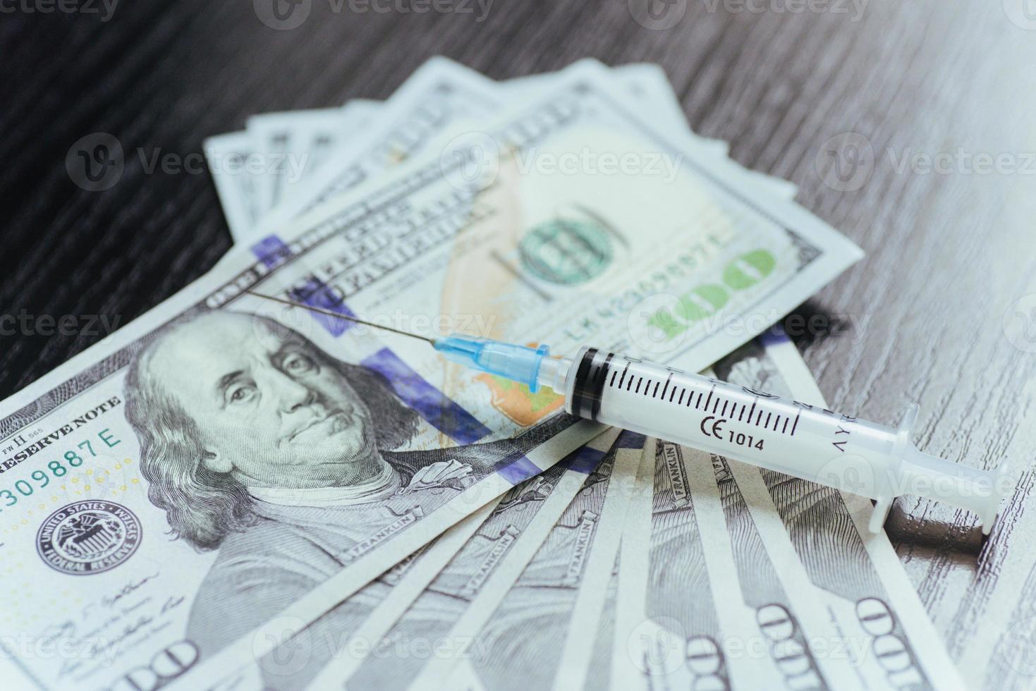 drug, dollar, money, addiction and substance abuse concept - clo photo