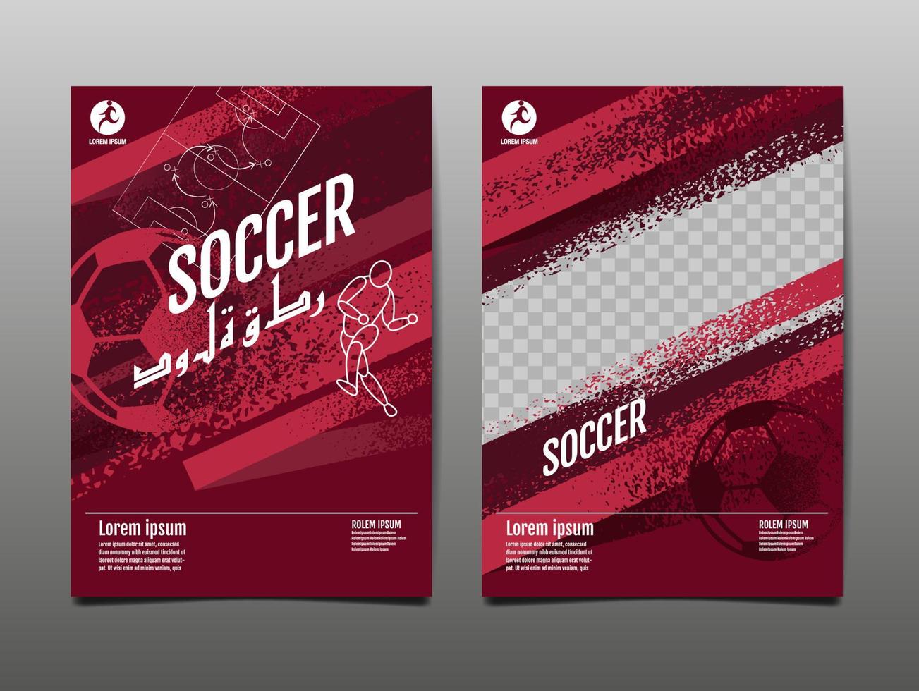 Soccer layout design , football , background Illustration. vector