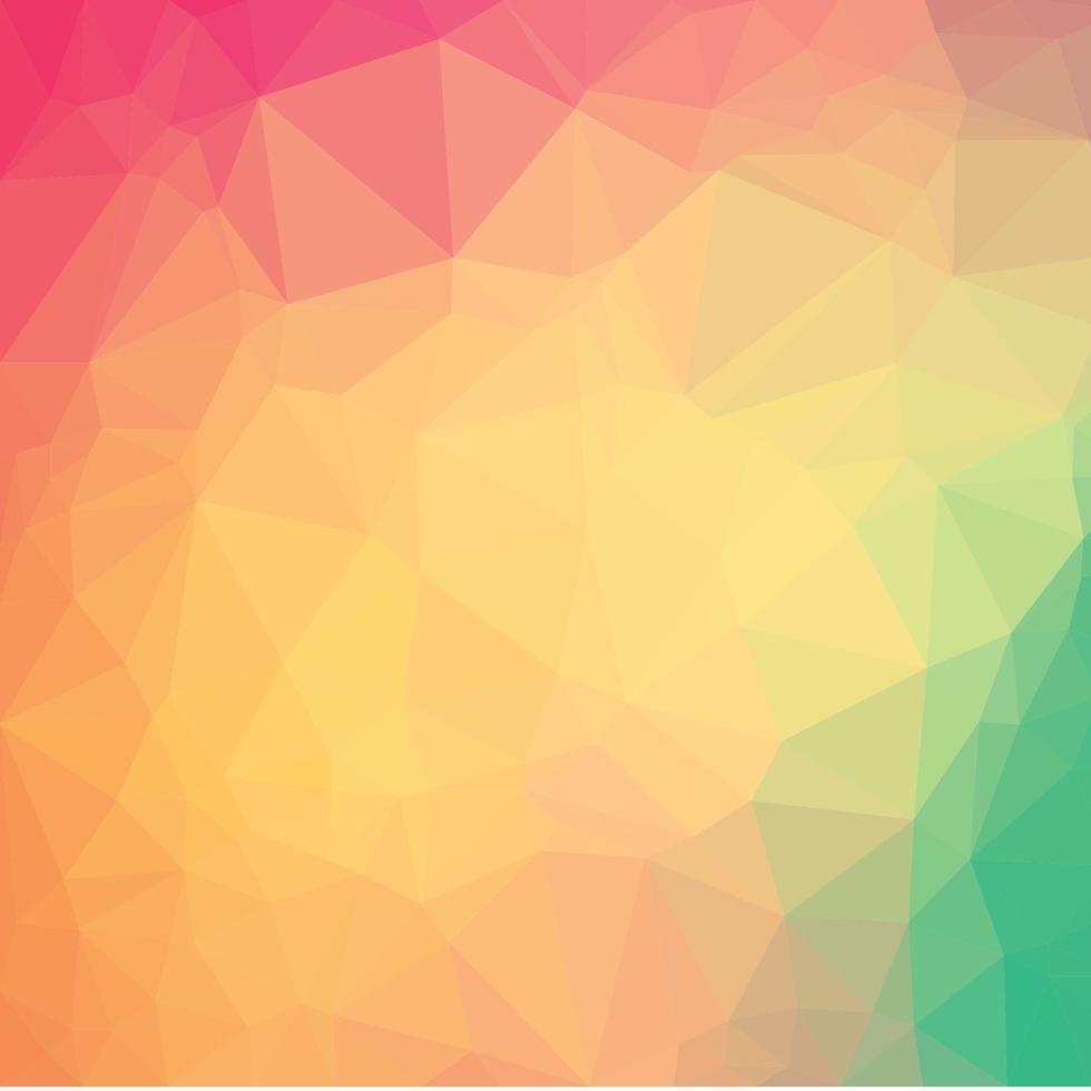 Multicolor polygonal illustration, which consists of triangles. Geometric background in Origami style with a gradient. Triangular design for your business. Rainbow, spectrum image. vector