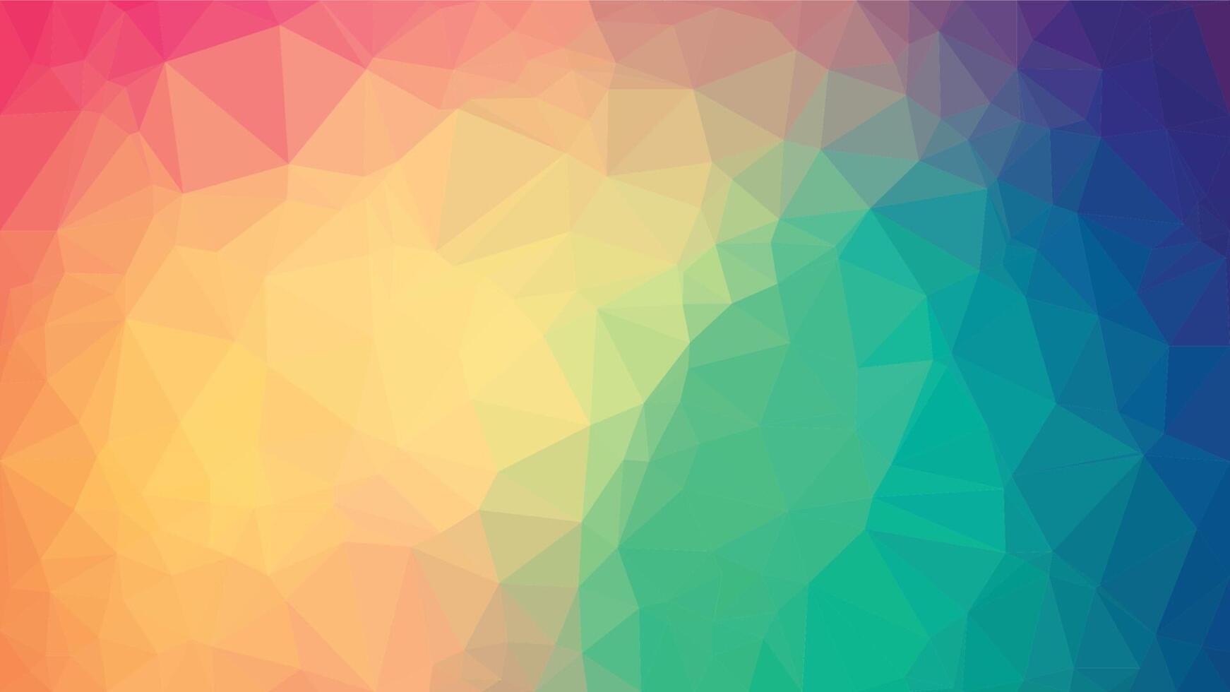 Multicolor polygonal illustration, which consists of triangles. Geometric background in Origami style with a gradient. Triangular design for your business. Rainbow, spectrum image. vector