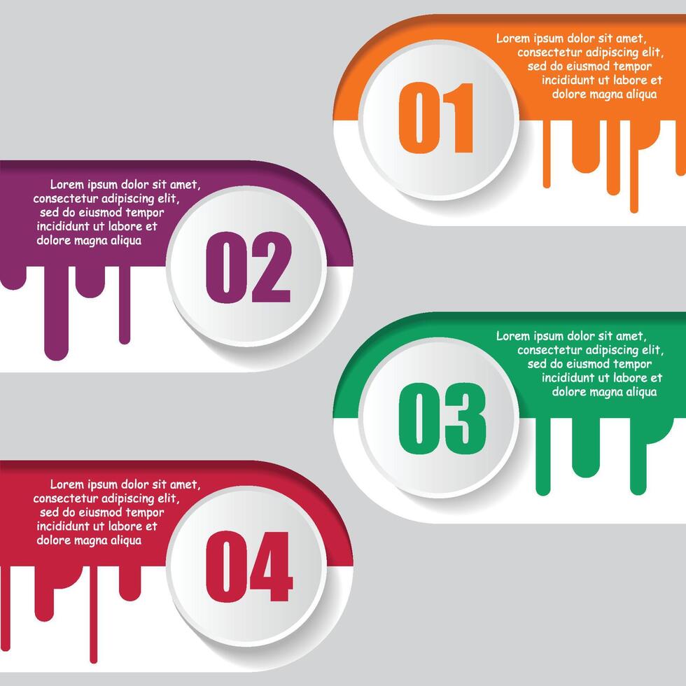 Abstract infographics number options template. Vector illustration. can be used for workflow layout, diagram, business step options, banner, web design