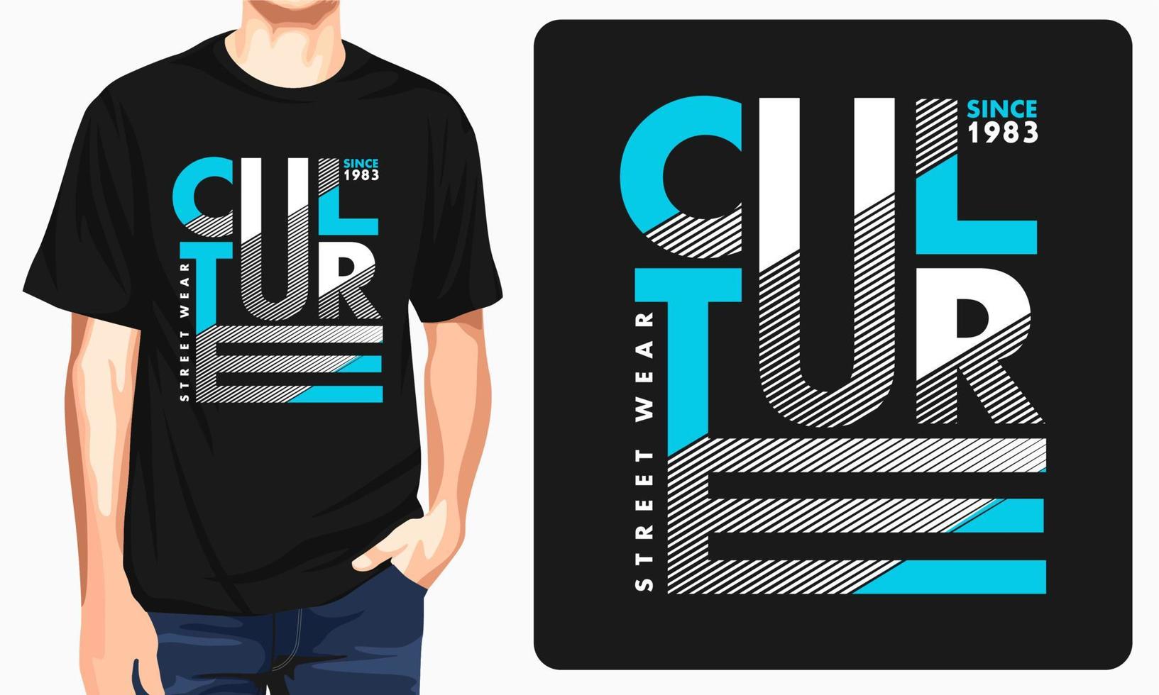 Culture typography - graphic ... vector