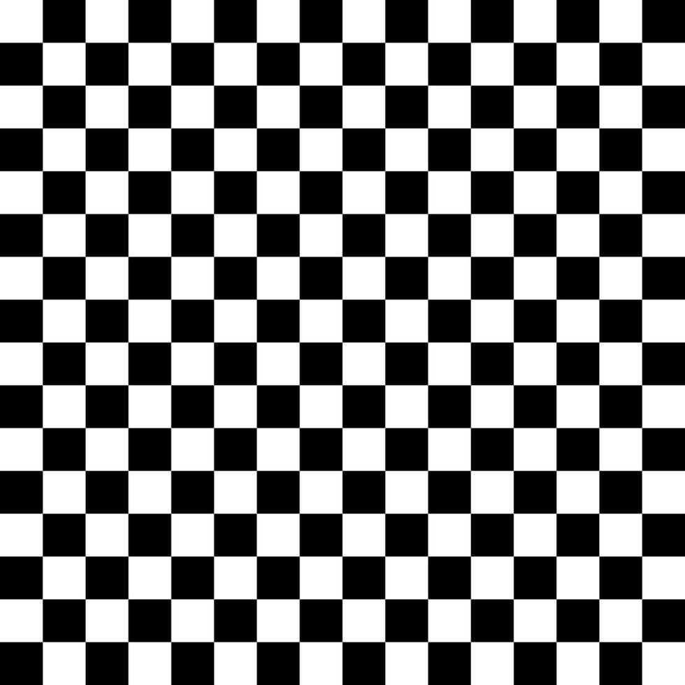 Checkered seamless black and white boxes pattern background. Tablecloth or flag racing pattern. Free Vector