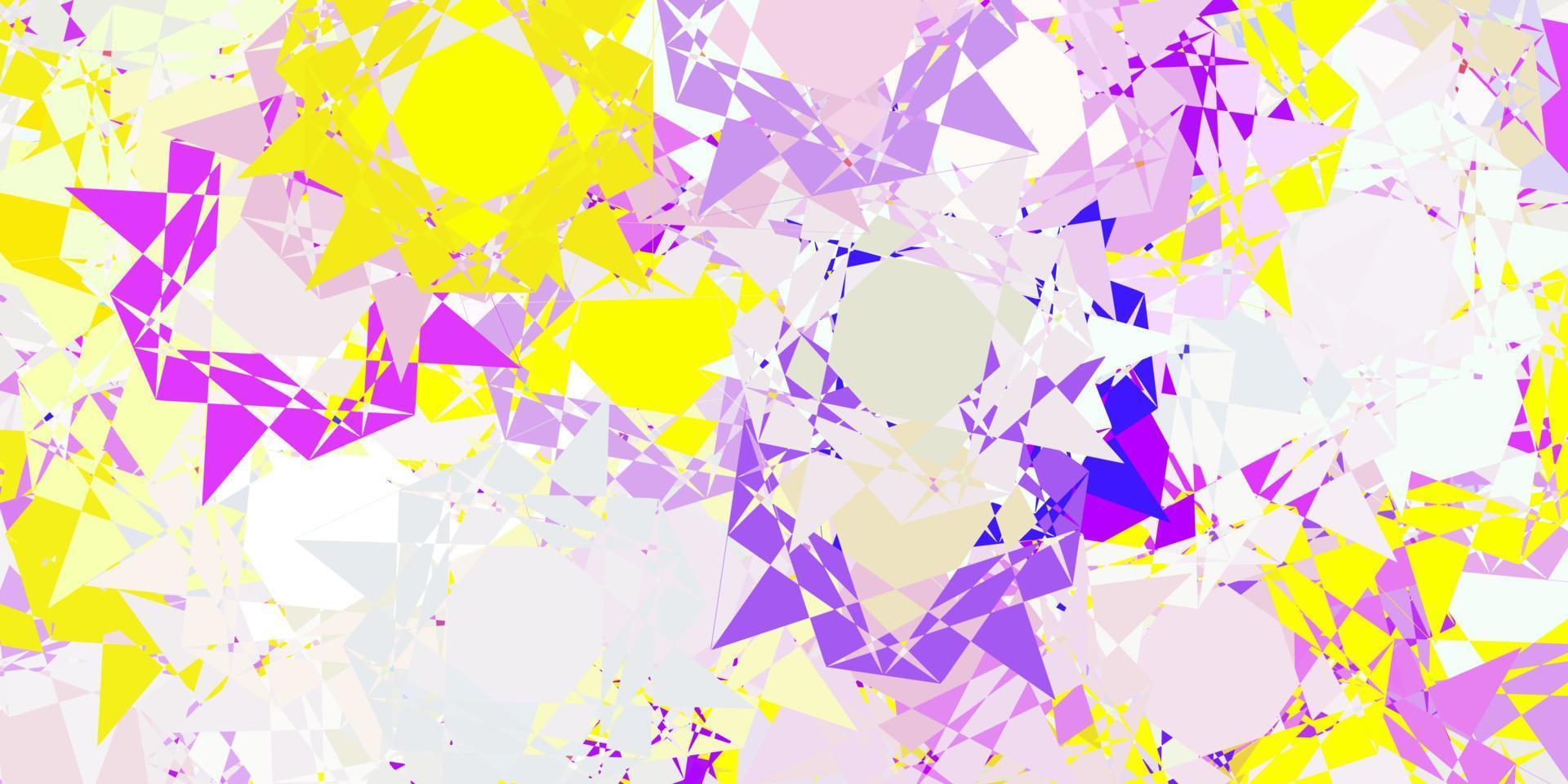 Fondo de vector multicolor claro con formas poligonales.